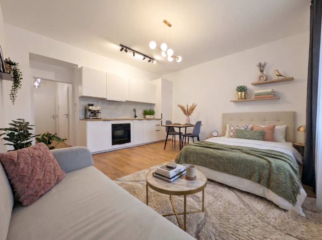 Pronájem bytu 1+kk, 30 m², Praha 10, ul. Petrohradská